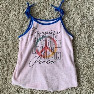 Rowdy Sprout Terry cloth tank top Size 10